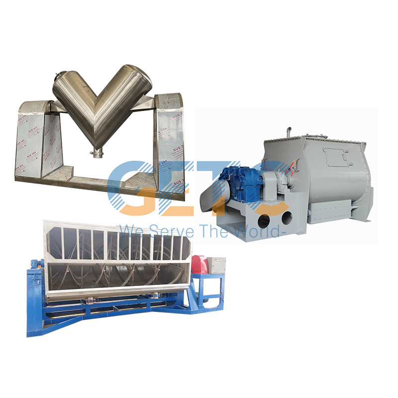 A Comparison of Three Types of Mixers: V-Type, Non-Gravity, and Horizontal Screw Belt